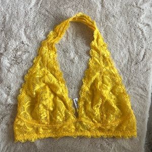 Free people Halter laced Bralette in size large
